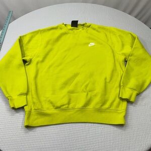 Nike Men's Vibrant Yellow Crewneck Sweater